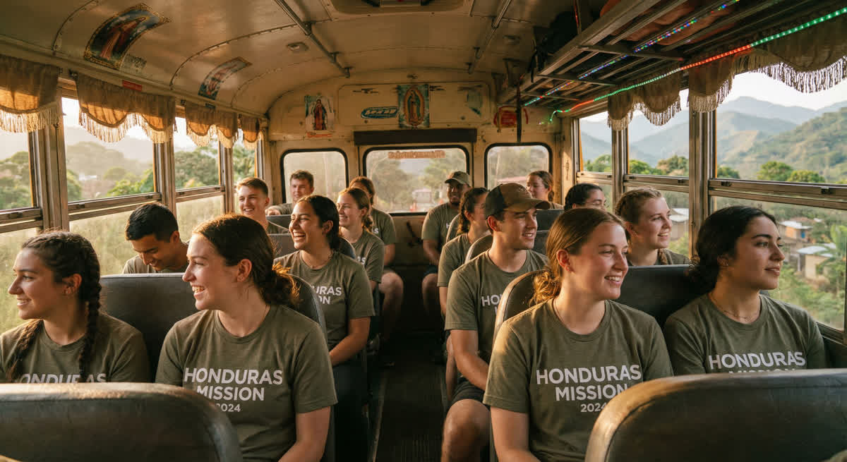 On the bus in Honduras
